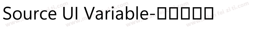 Source UI Variable字体转换